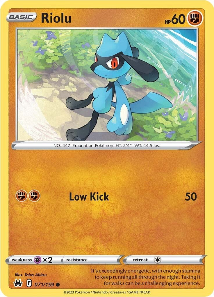Riolu (071/159) [Sword & Shield: Crown Zenith] | Infinity Cards & Collectibles