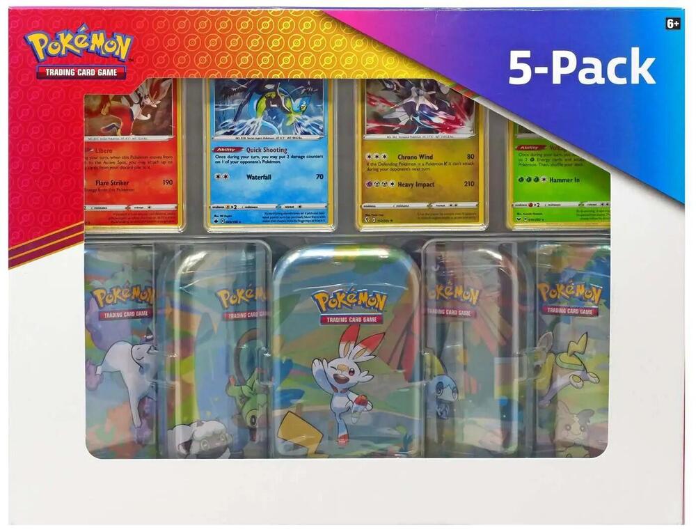 Pokemon - Galar Pals Costco Mini Tins - 5 Pack