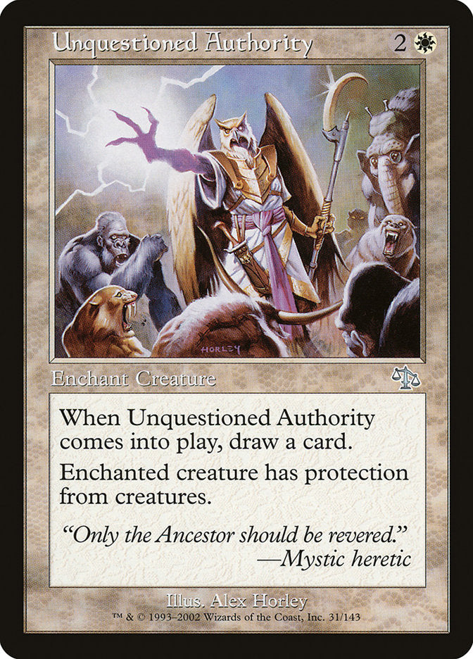 Unquestioned Authority [Judgment] | Infinity Cards & Collectibles