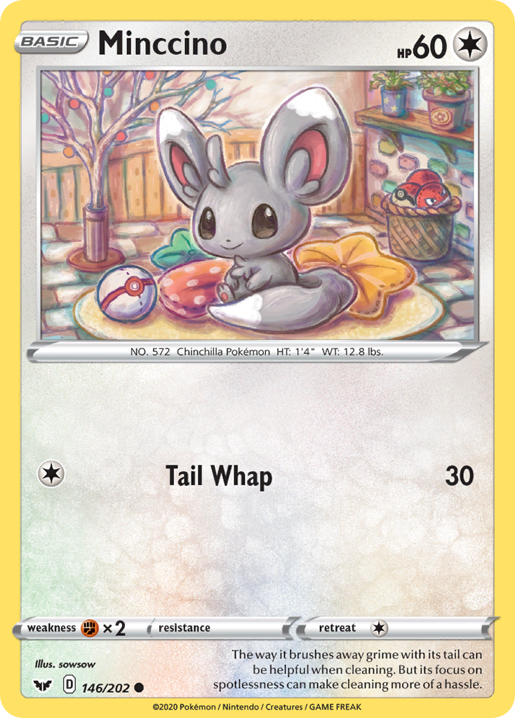 Minccino (146/202) [Sword & Shield: Base Set] | Infinity Cards & Collectibles