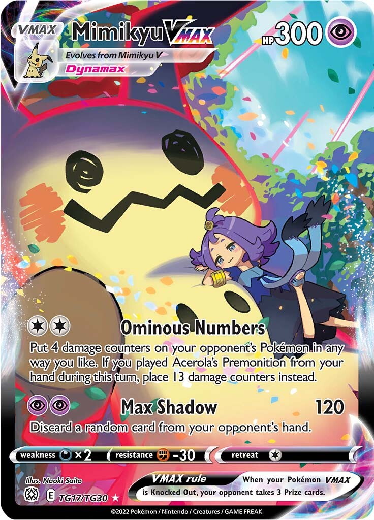 Mimikyu VMAX (TG17/TG30) [Sword & Shield: Brilliant Stars] | Infinity Cards & Collectibles