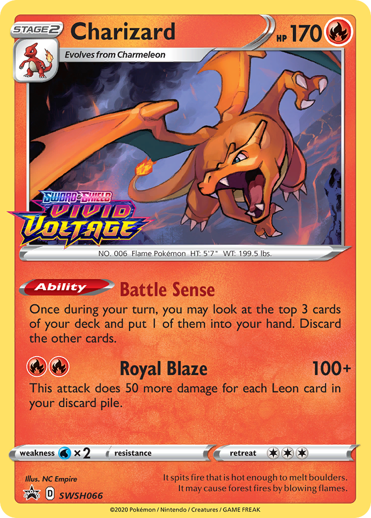 Charizard (SWSH066) (Prerelease Promo) [Sword & Shield: Black Star Promos] | Infinity Cards & Collectibles