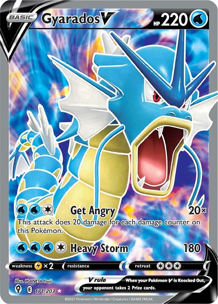 Gyarados V (171/203) [Sword & Shield: Evolving Skies] | Infinity Cards & Collectibles