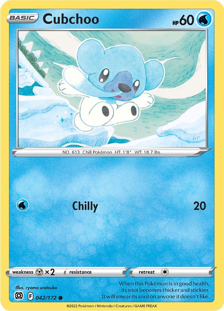 Cubchoo (042/172) [Sword & Shield: Brilliant Stars] | Infinity Cards & Collectibles