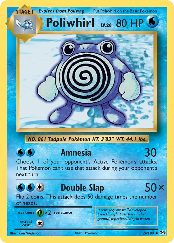 Poliwhirl (24/108) [XY: Evolutions] | Infinity Cards & Collectibles