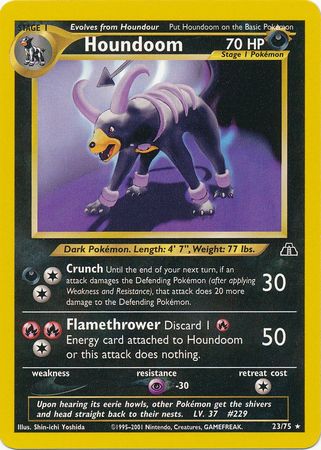 Houndoom (23/75) [Neo Discovery Unlimited] | Infinity Cards & Collectibles