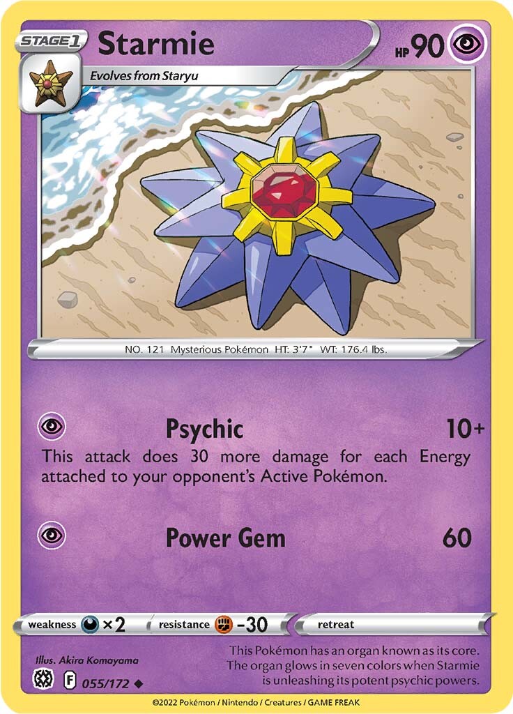 Starmie (055/172) [Sword & Shield: Brilliant Stars] | Infinity Cards & Collectibles