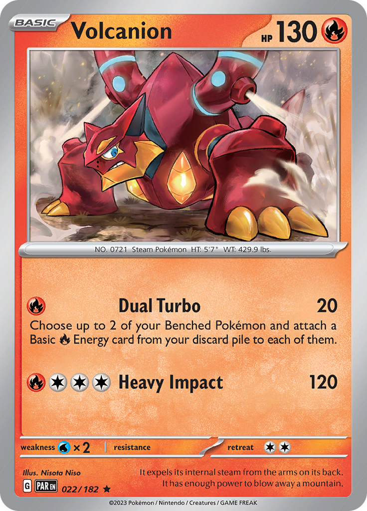 Volcanion (022/182) [Scarlet & Violet: Paradox Rift] | Infinity Cards & Collectibles