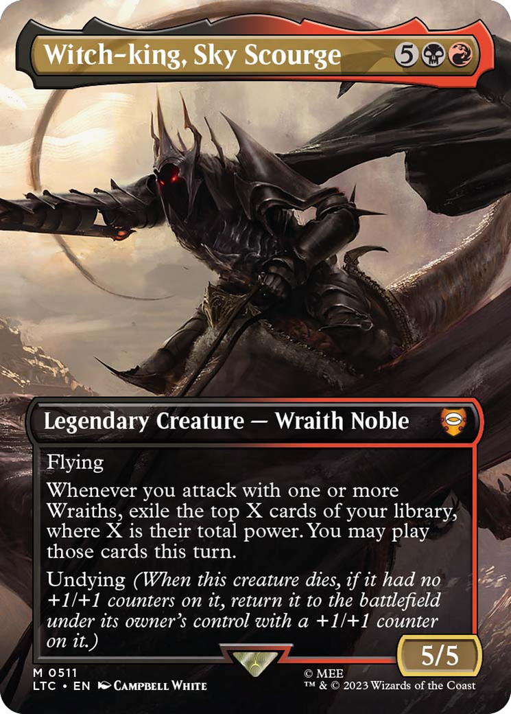 Witch-king, Sky Scourge (Borderless) [The Lord of the Rings: Tales of Middle-Earth Commander] | Infinity Cards & Collectibles