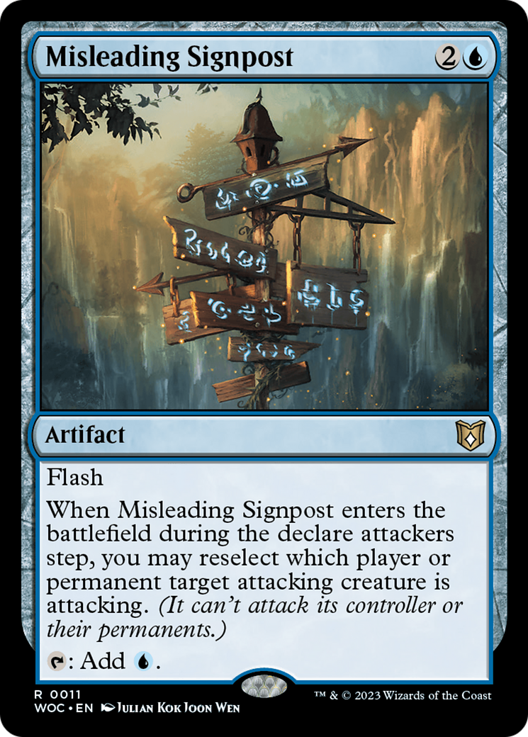 Misleading Signpost [Wilds of Eldraine Commander] | Infinity Cards & Collectibles