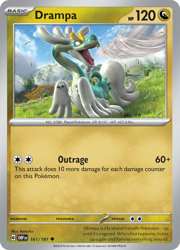 Drampa (161/197) [Scarlet & Violet: Obsidian Flames] | Infinity Cards & Collectibles