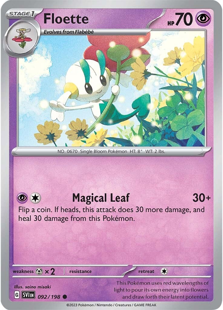 Floette (092/198) [Scarlet & Violet: Base Set] | Infinity Cards & Collectibles