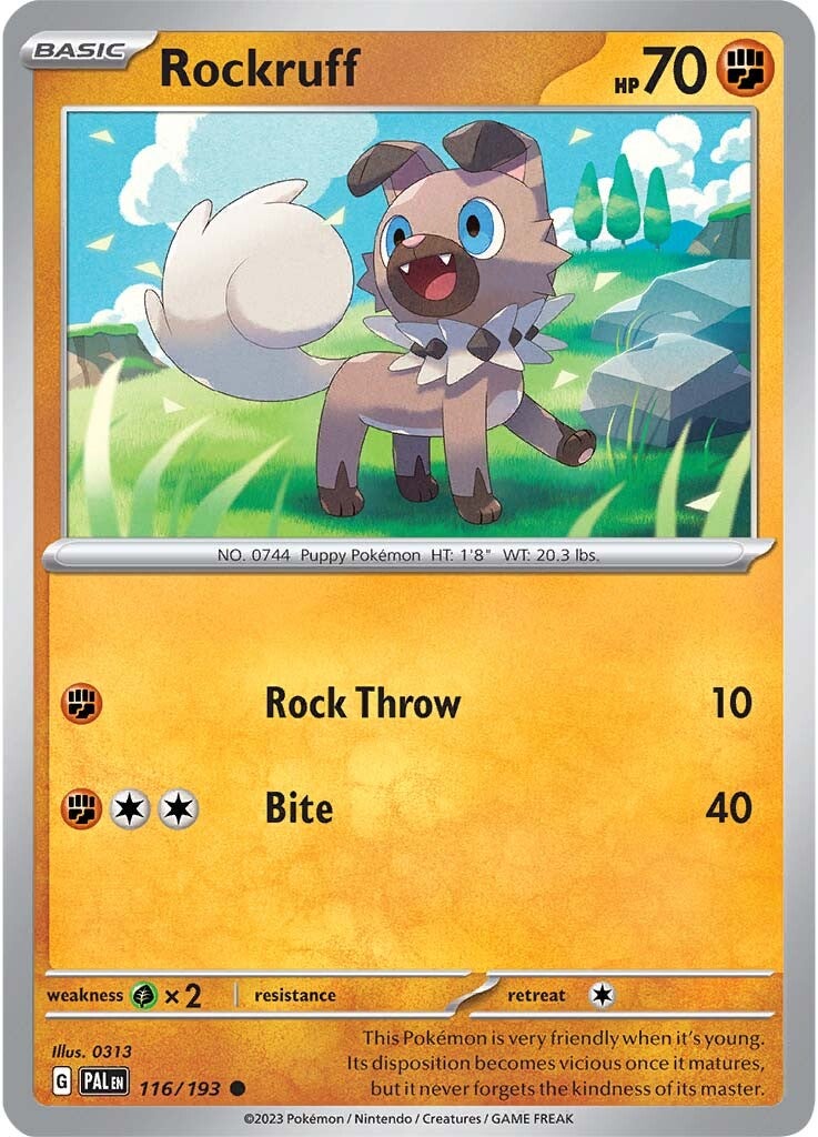 Rockruff (116/193) [Scarlet & Violet: Paldea Evolved] | Infinity Cards & Collectibles