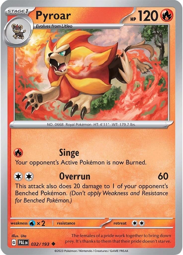 Pyroar (032/193) [Scarlet & Violet: Paldea Evolved] | Infinity Cards & Collectibles