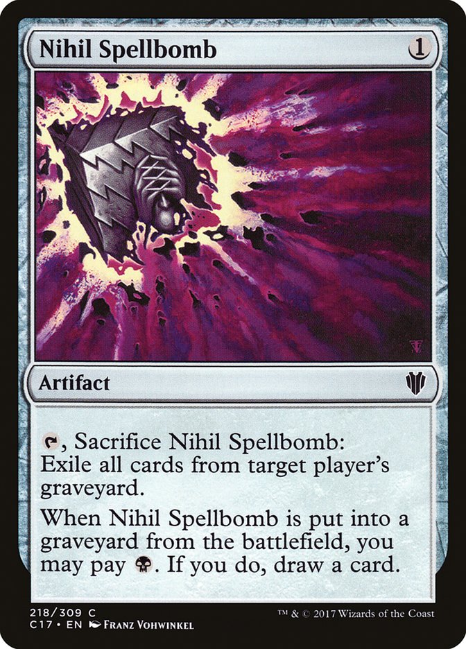 Nihil Spellbomb [Commander 2017] | Infinity Cards & Collectibles
