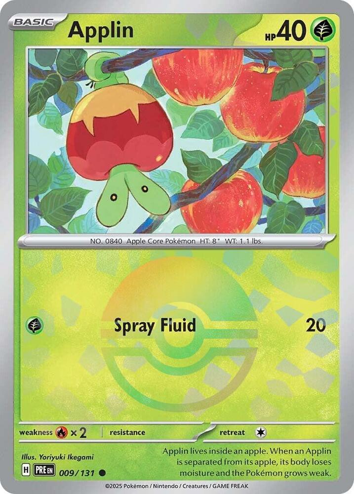 Applin (009/131) (Poke Ball Pattern) [Scarlet & Violet: Prismatic Evolutions] | Infinity Cards & Collectibles