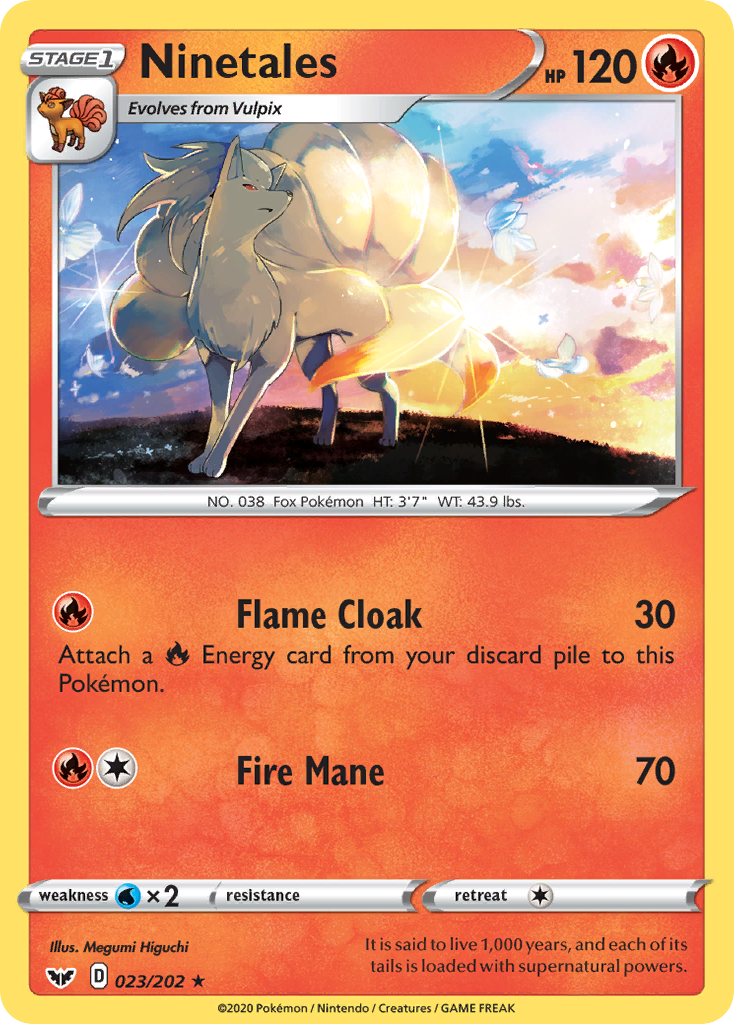 Ninetales (023/202) [Sword & Shield: Base Set] | Infinity Cards & Collectibles