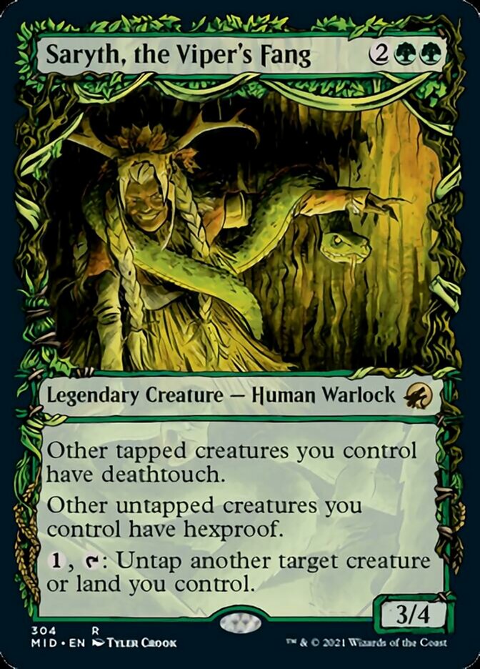 Saryth, the Viper's Fang (Showcase Equinox) [Innistrad: Midnight Hunt] | Infinity Cards & Collectibles