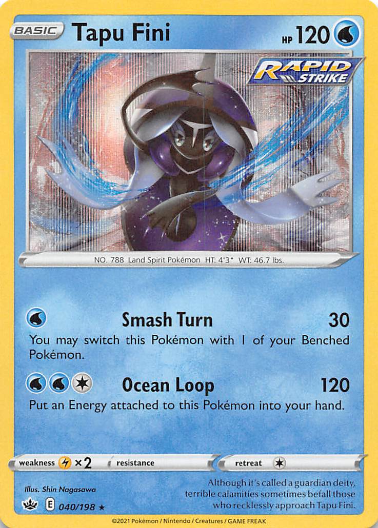 Tapu Fini (040/198) [Sword & Shield: Chilling Reign] | Infinity Cards & Collectibles