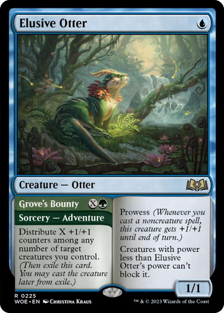 Elusive Otter // Grove's Bounty [Wilds of Eldraine] | Infinity Cards & Collectibles