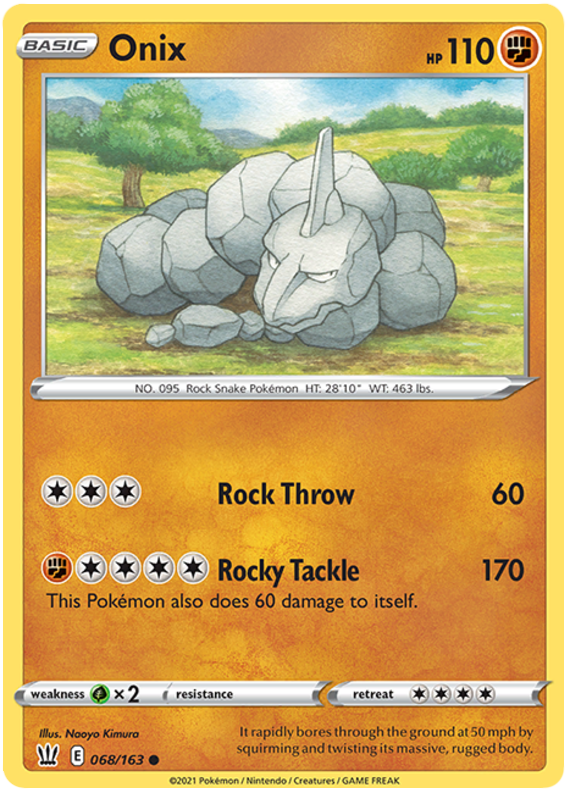 Onix (068/163) [Sword & Shield: Battle Styles] | Infinity Cards & Collectibles