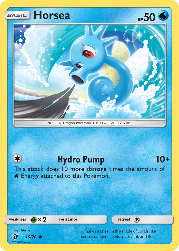 Horsea (16/70) [Sun & Moon: Dragon Majesty] | Infinity Cards & Collectibles