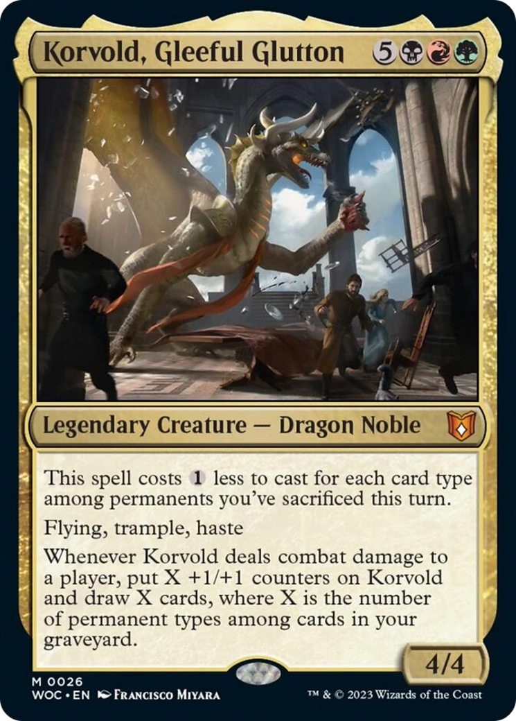 Korvold, Gleeful Glutton [Wilds of Eldraine Commander] | Infinity Cards & Collectibles