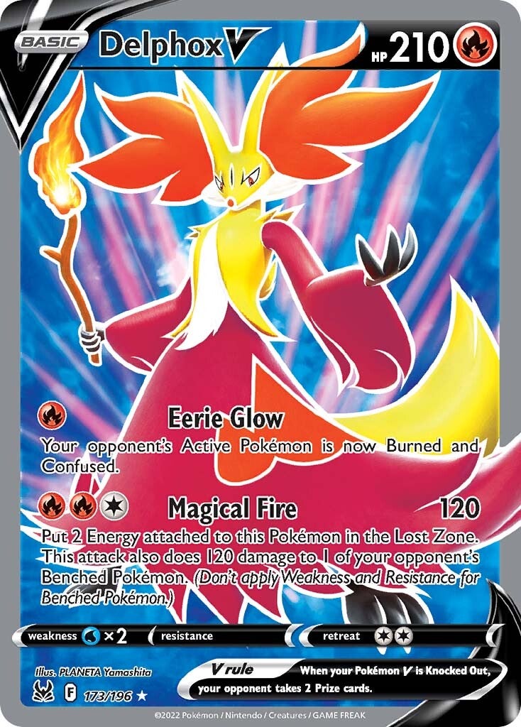 Delphox V (173/196) [Sword & Shield: Lost Origin] | Infinity Cards & Collectibles