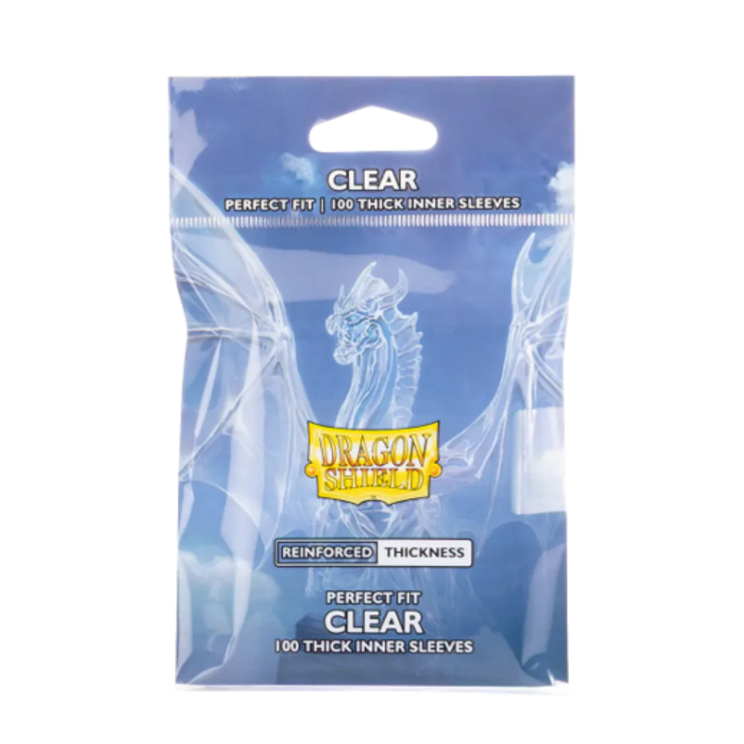 Dragon Shield Sleeves - Perfect Fit Thick Inner Sleeves - CLEAR 100ct