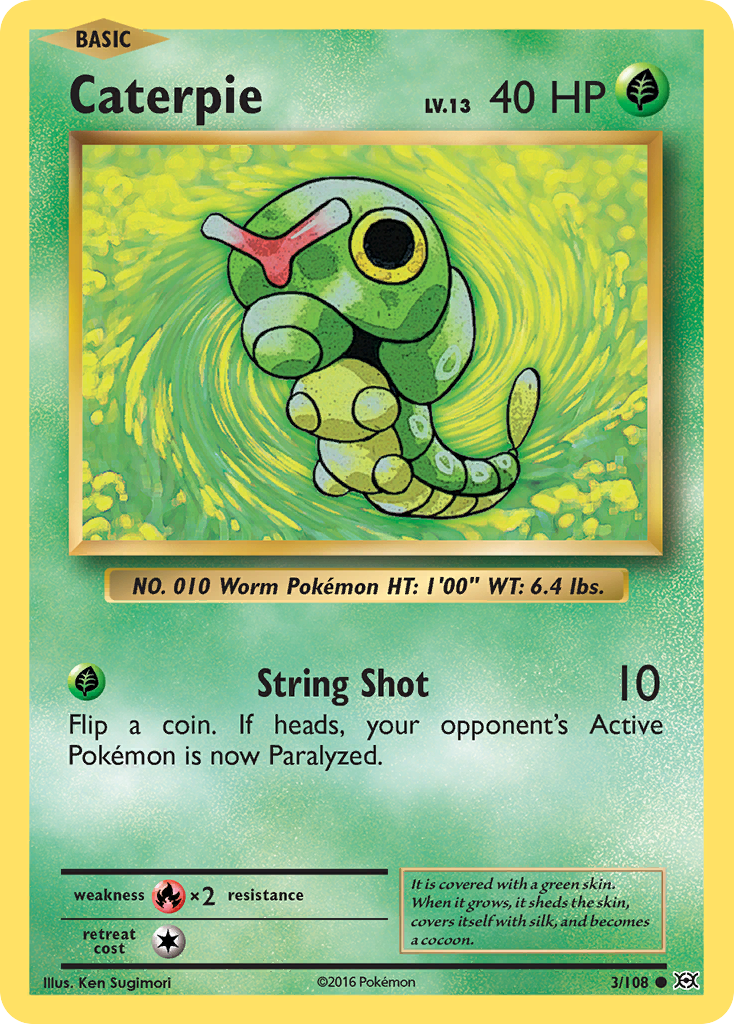 Caterpie (3/108) [XY: Evolutions] | Infinity Cards & Collectibles