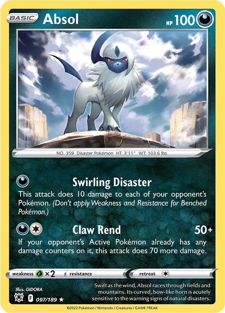 Absol (097/189) [Sword & Shield: Astral Radiance] | Infinity Cards & Collectibles