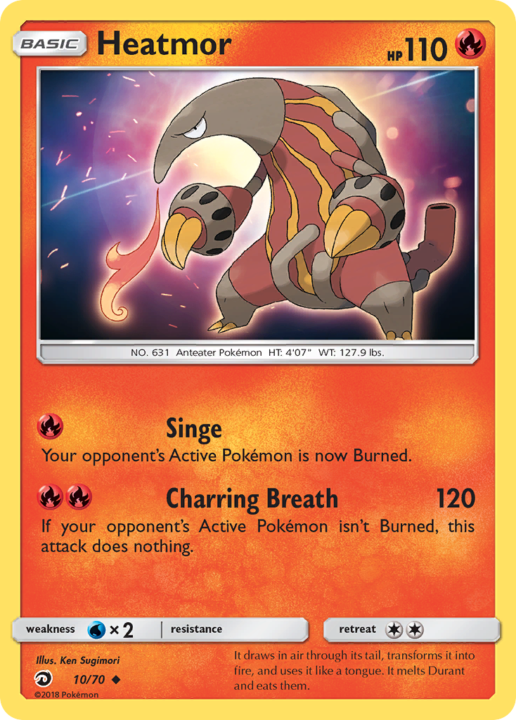 Heatmor (10/70) [Sun & Moon: Dragon Majesty] | Infinity Cards & Collectibles