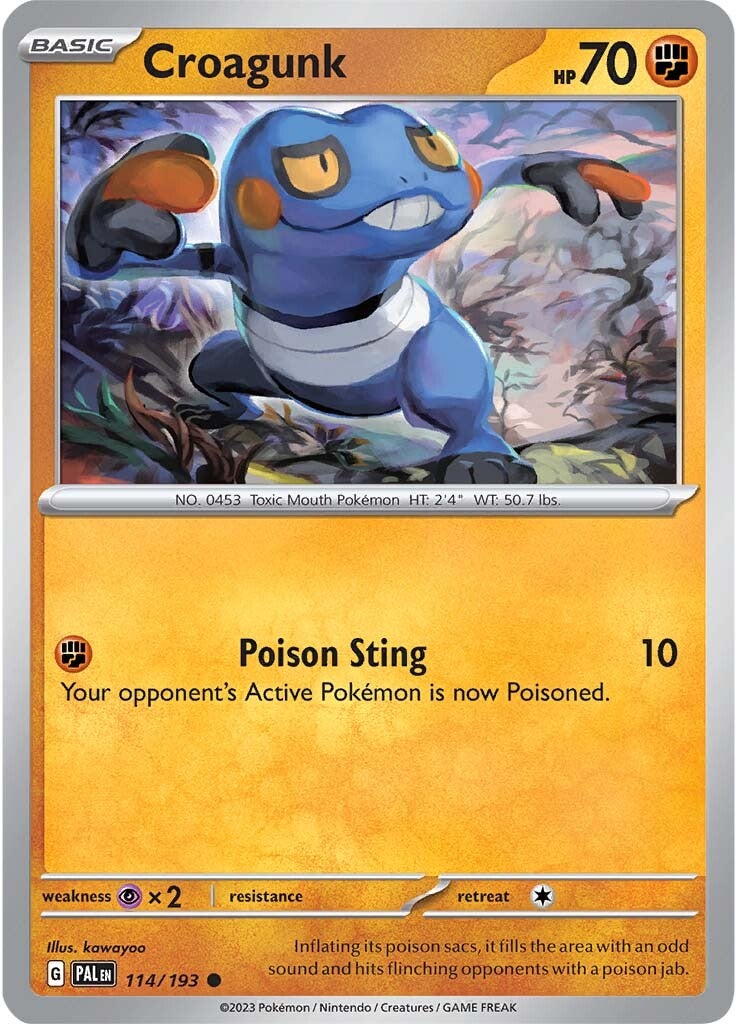 Croagunk (114/193) [Scarlet & Violet: Paldea Evolved] | Infinity Cards & Collectibles