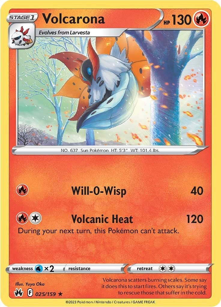 Volcarona (025/159) [Sword & Shield: Crown Zenith] | Infinity Cards & Collectibles