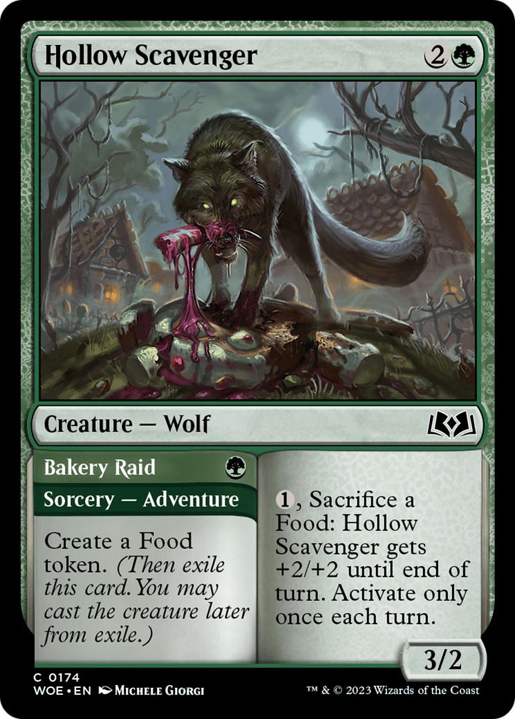 Hollow Scavenger // Bakery Raid [Wilds of Eldraine] | Infinity Cards & Collectibles