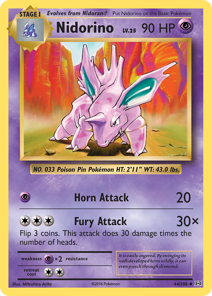 Nidorino (44/108) [XY: Evolutions] | Infinity Cards & Collectibles