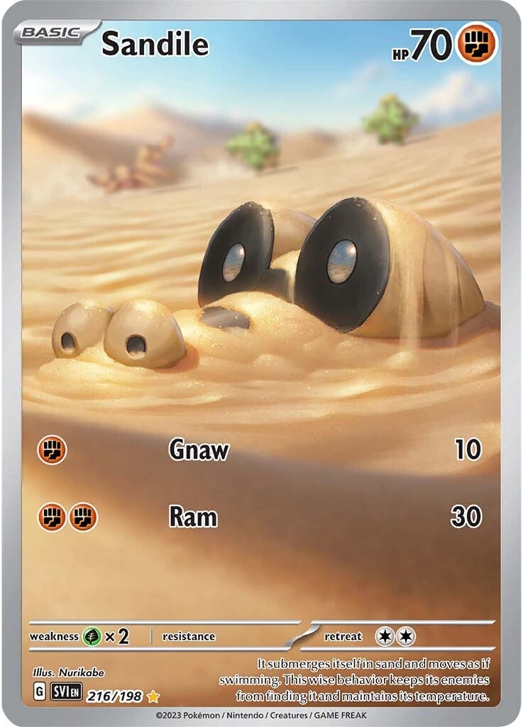 Sandile (216/198) [Scarlet & Violet: Base Set] | Infinity Cards & Collectibles