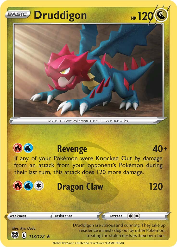Druddigon (113/172) [Sword & Shield: Brilliant Stars] | Infinity Cards & Collectibles