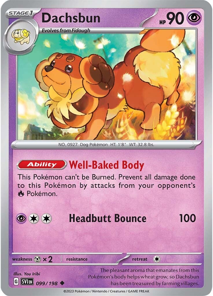 Dachsbun (099/198) [Scarlet & Violet: Base Set] | Infinity Cards & Collectibles