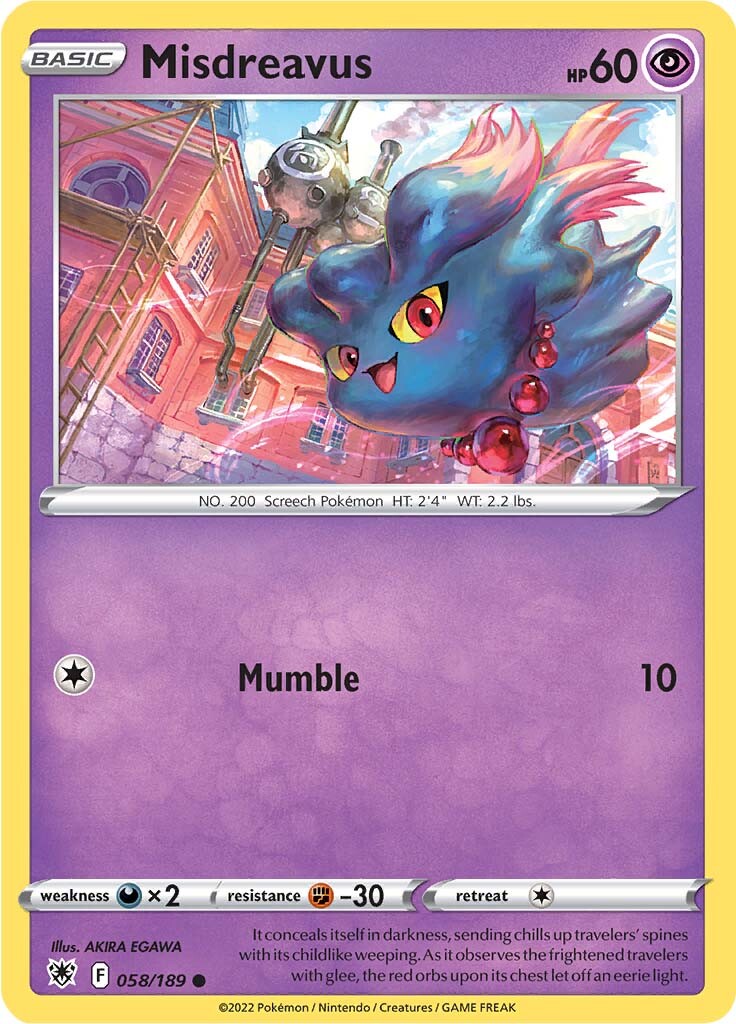 Misdreavus (058/189) [Sword & Shield: Astral Radiance] | Infinity Cards & Collectibles