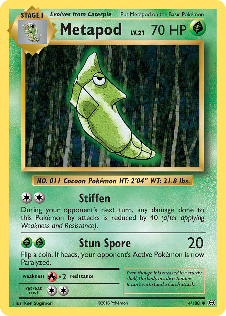 Metapod (4/108) [XY: Evolutions] | Infinity Cards & Collectibles