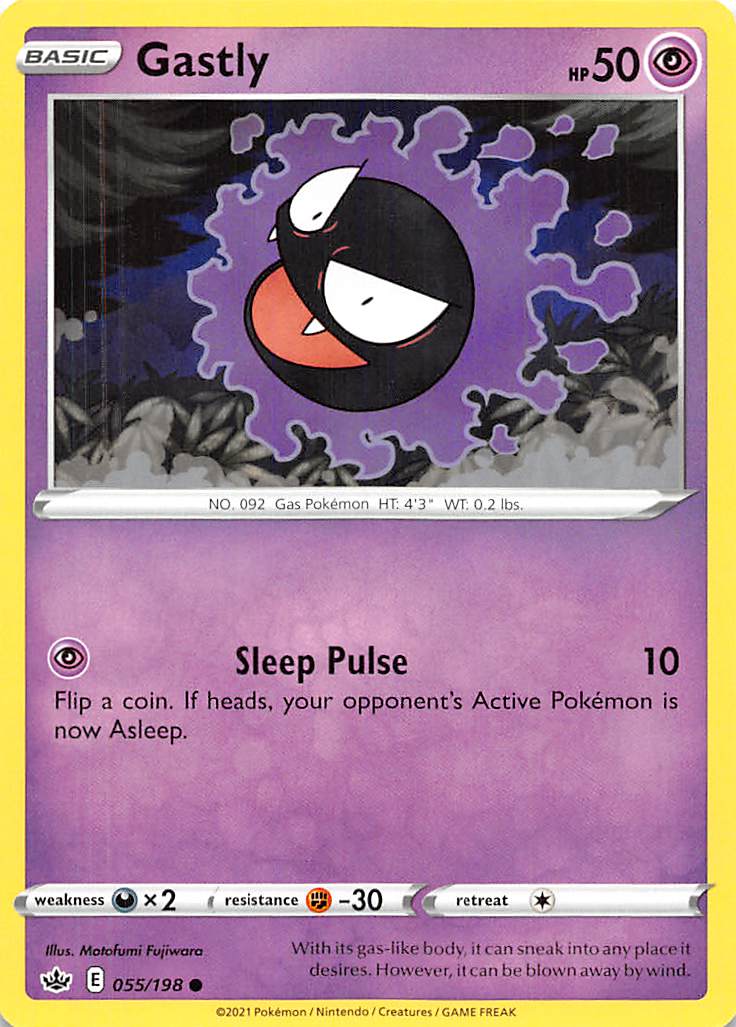Gastly (055/198) [Sword & Shield: Chilling Reign] | Infinity Cards & Collectibles