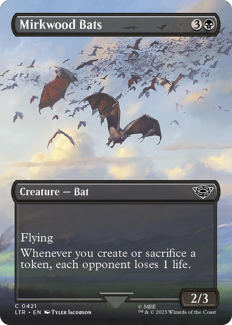 Mirkwood Bats (Borderless Alternate Art) [The Lord of the Rings: Tales of Middle-Earth] | Infinity Cards & Collectibles