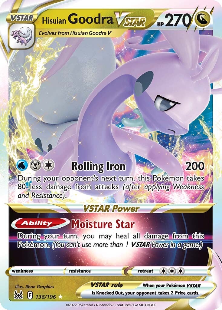 Hisuian Goodra VSTAR (136/196) [Sword & Shield: Lost Origin] | Infinity Cards & Collectibles