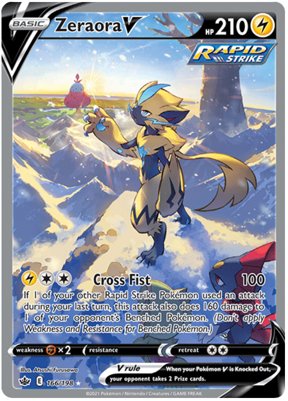 Zeraora V (166/198) [Sword & Shield: Chilling Reign] | Infinity Cards & Collectibles
