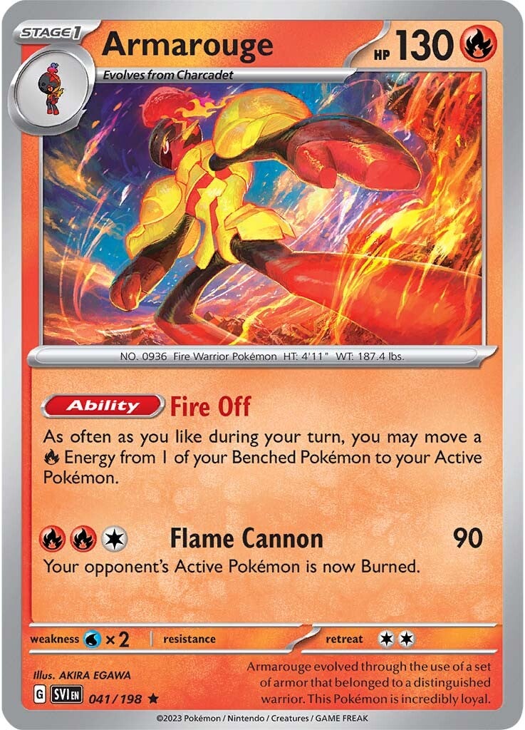 Armarouge (041/198) [Scarlet & Violet: Base Set] | Infinity Cards & Collectibles