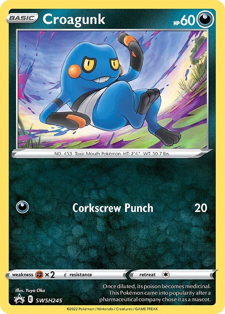 Croagunk (SWSH245) [Sword & Shield: Black Star Promos] | Infinity Cards & Collectibles