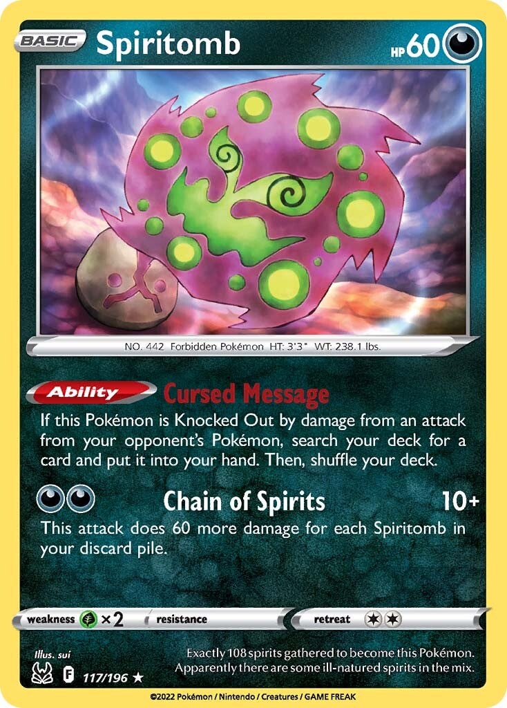 Spiritomb (117/196) [Sword & Shield: Lost Origin] | Infinity Cards & Collectibles