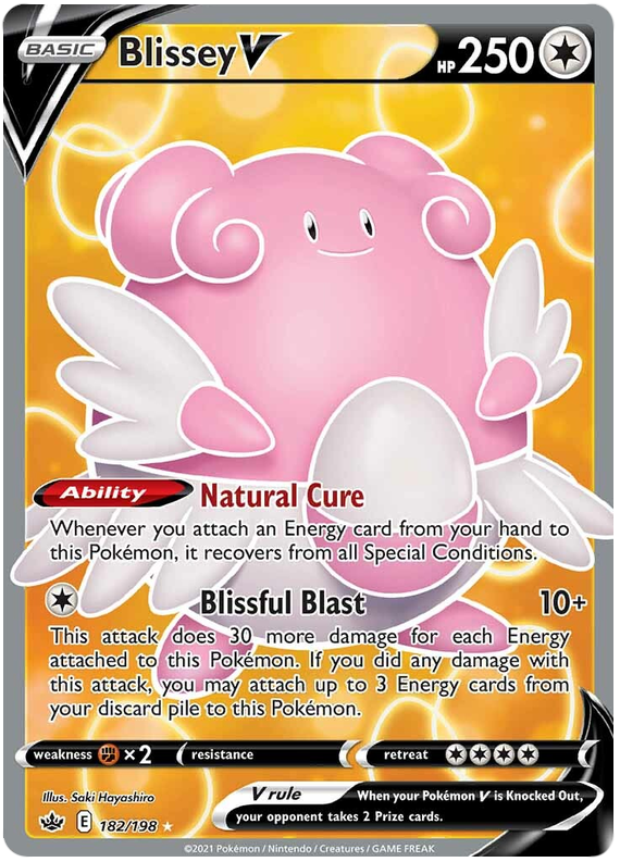 Blissey V (182/198) [Sword & Shield: Chilling Reign] | Infinity Cards & Collectibles