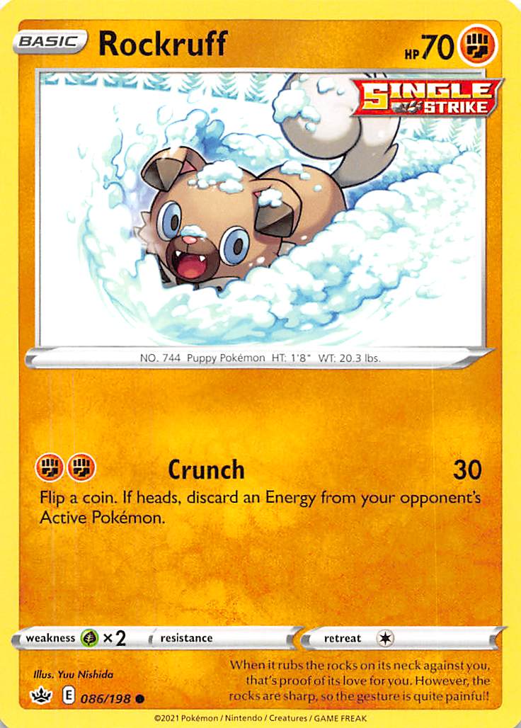 Rockruff (086/198) [Sword & Shield: Chilling Reign] | Infinity Cards & Collectibles